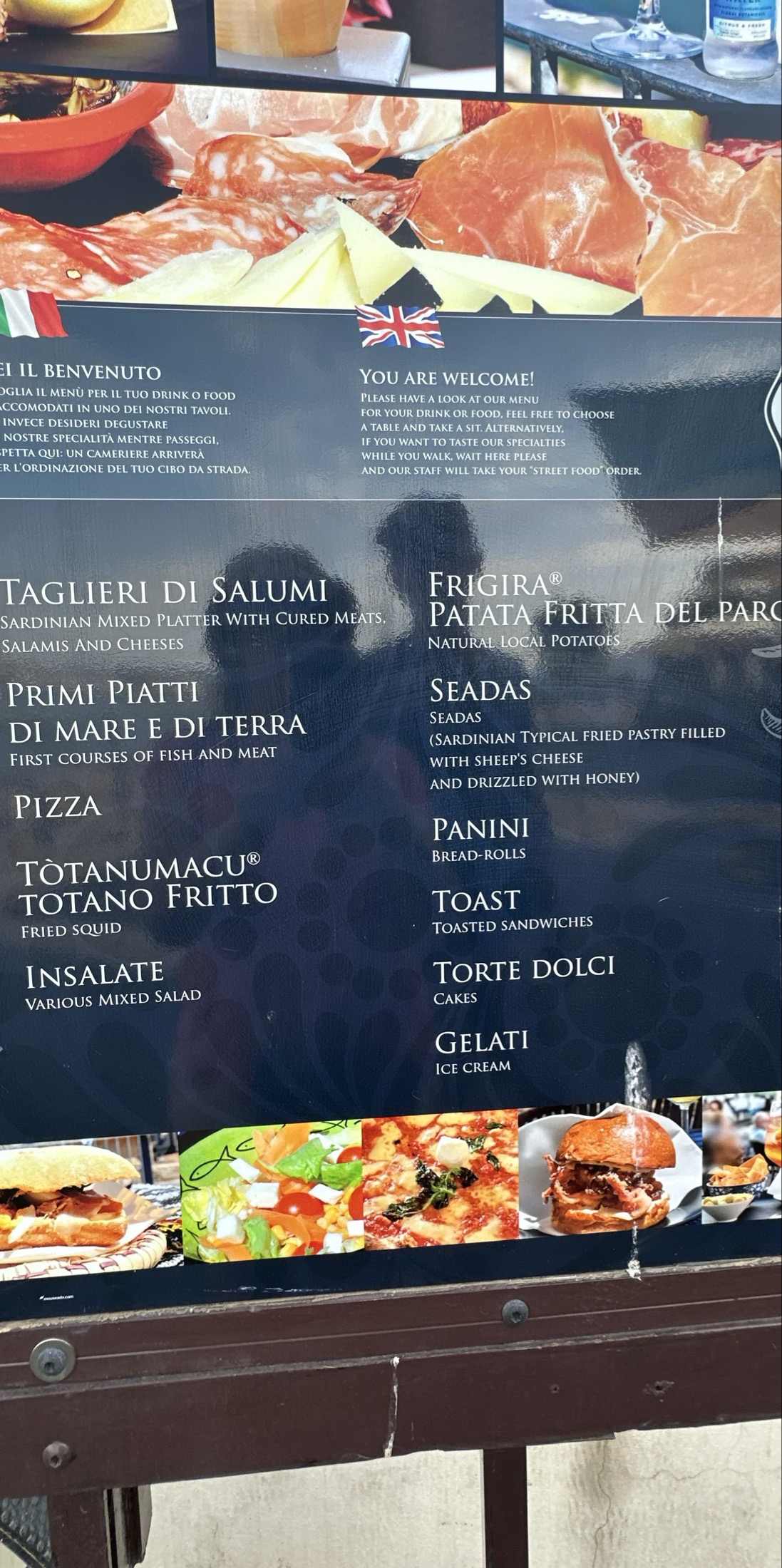 Menu du restaurant